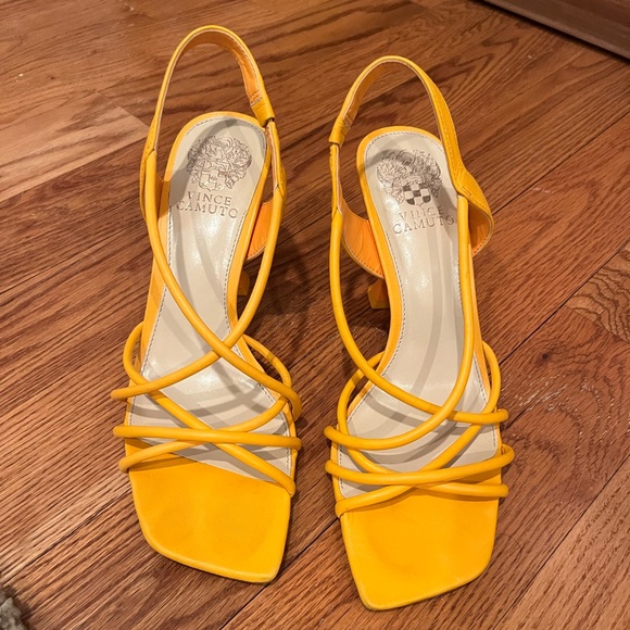 Orange Strappy Heels - Picture 3 of 13